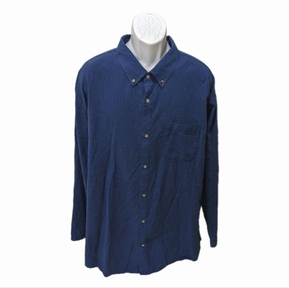 Carbon2Cobalt Dotted Shirt XXLT Tall Dotted Button Down Long Sleeve 2XLT #2